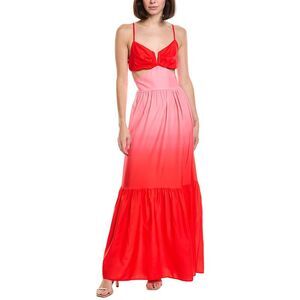 Hl Affair Womens Sleeveless Maxi Dress, Red